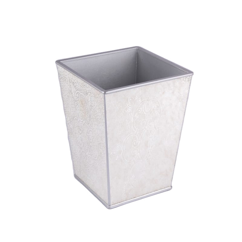 Labrazel. Miraflores Silver Wastebasket