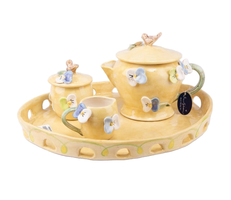 Moses Spring.Inc. Porcelain Tea Set. Large Size