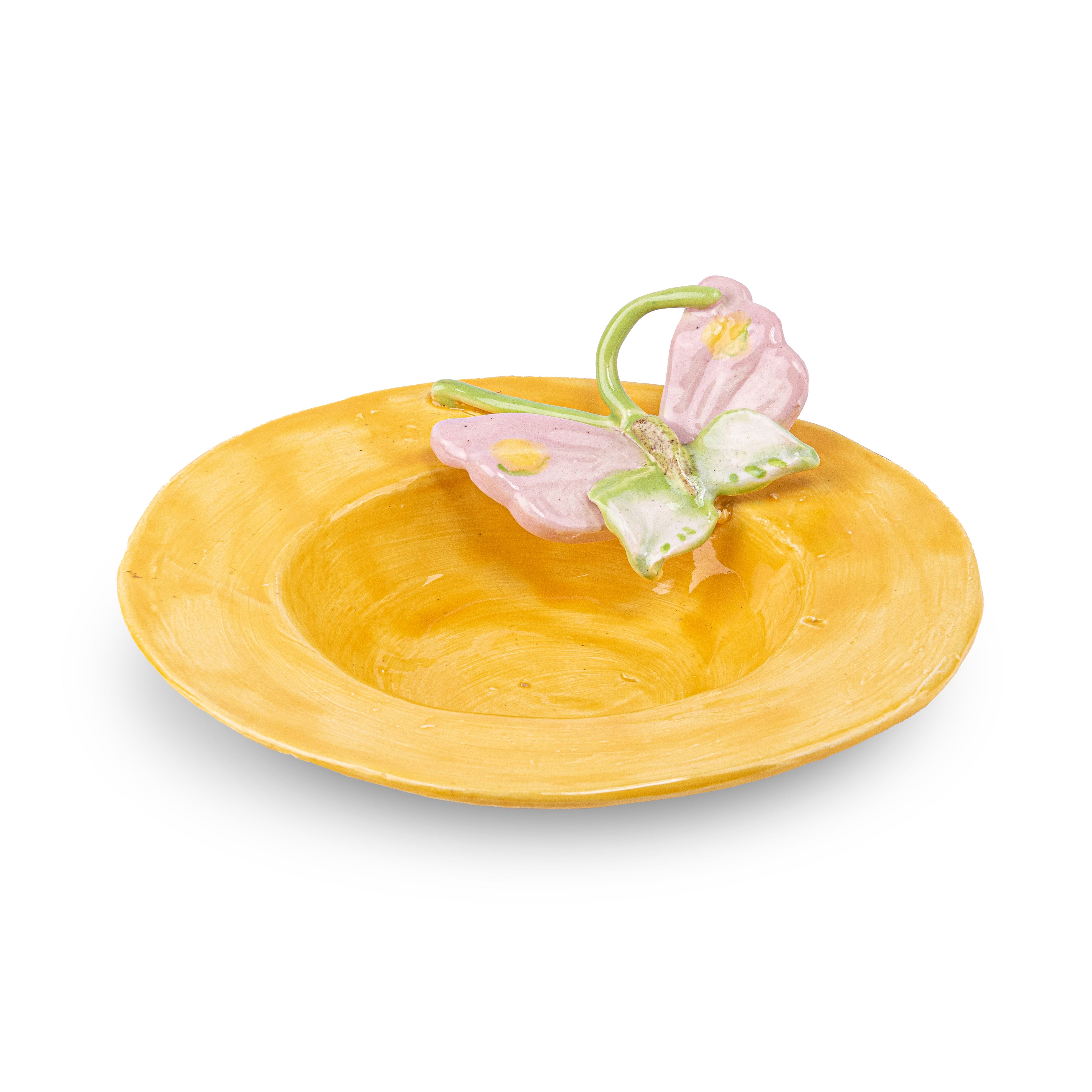 Moses Spring Inc. Handmade Porcelain Decorative Plate. Small Size