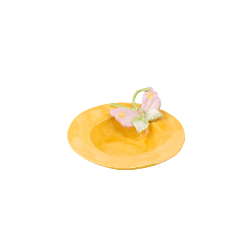 Moses Spring Inc. Handmade Porcelain Decorative Plate. Small Size