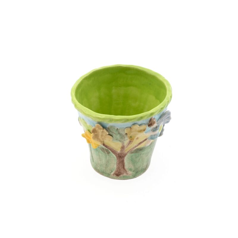 Moses Spring Inc. Green Porcelain Vase. Medium Size