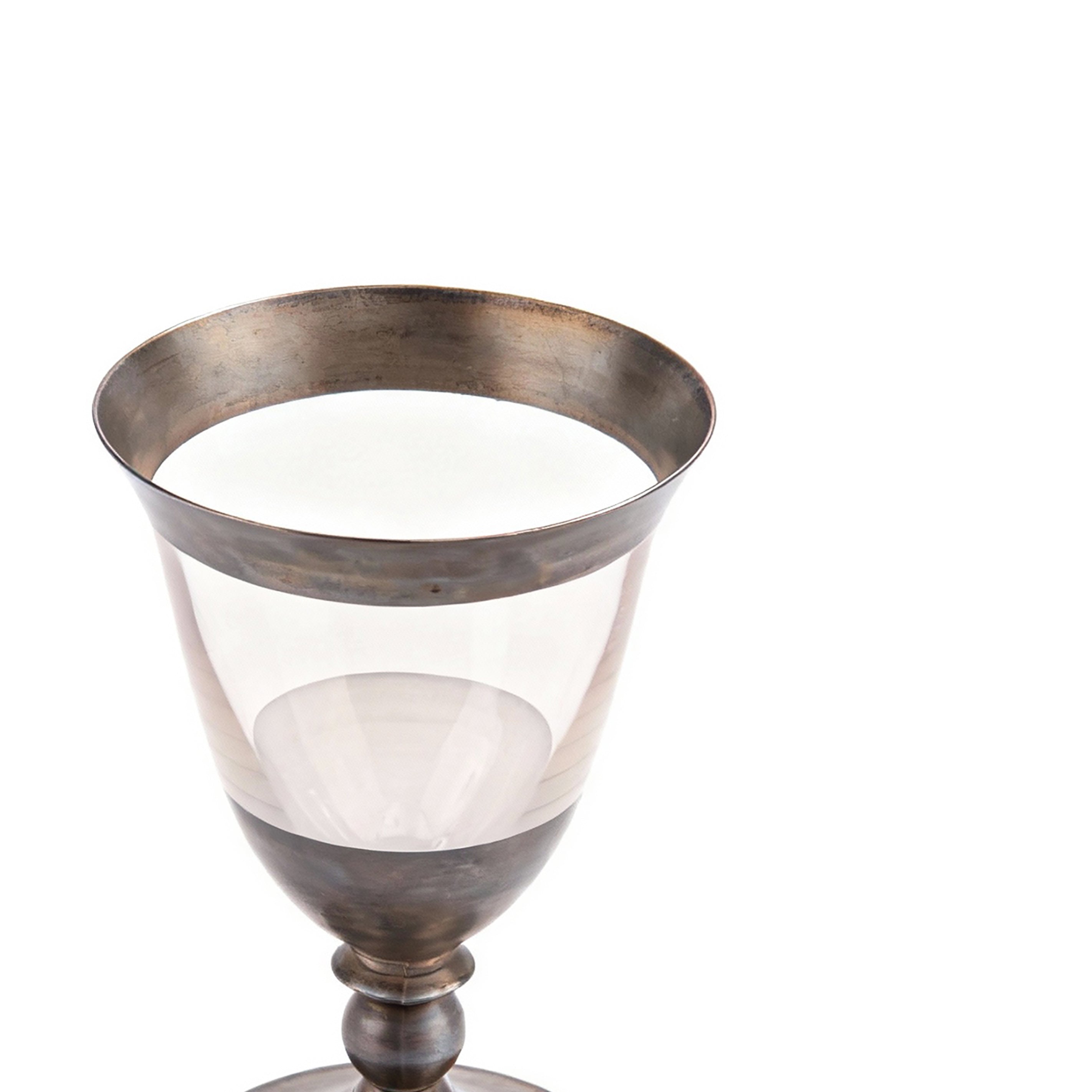 Vetrerie Di Empoli. Antique Metal & Crystal Glass. Medium Size