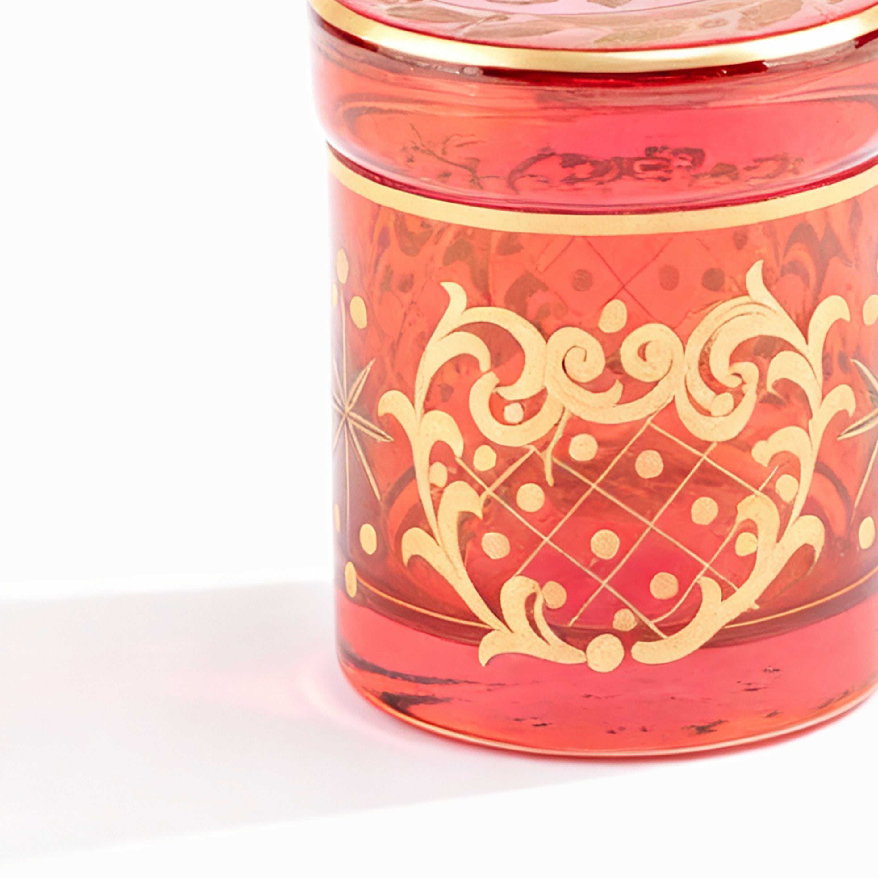 Griffe Montenapoleone. Red Crystal Vessel.