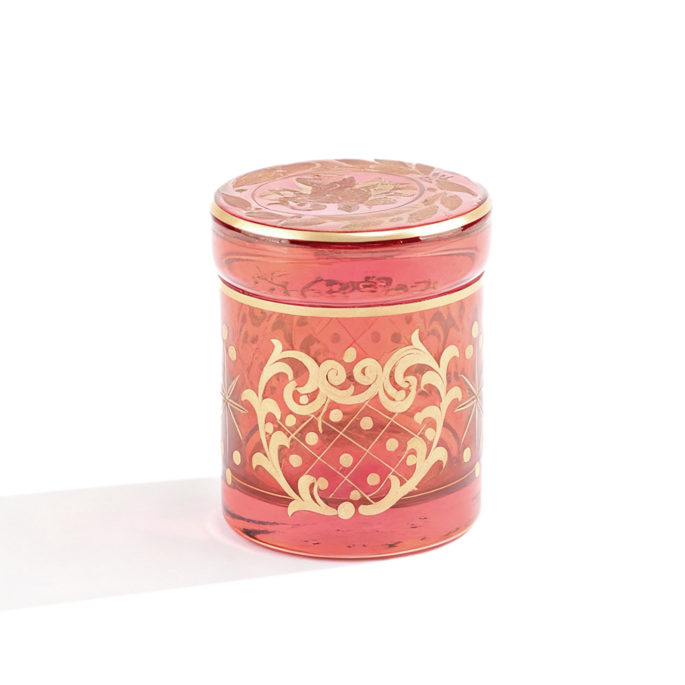 Griffe Montenapoleone. Red Crystal Vessel.