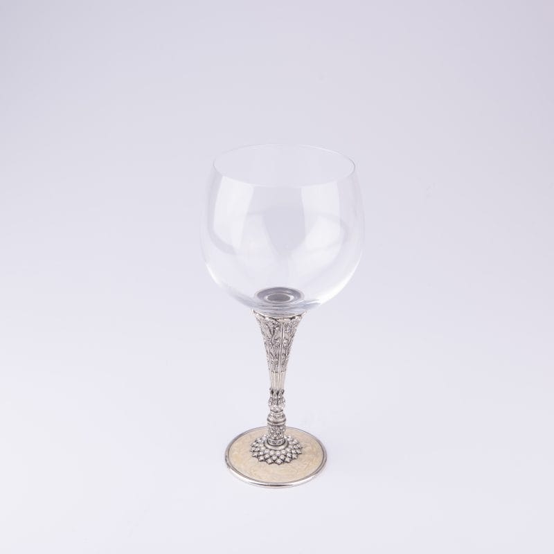 Edgar Berebi. Beige Beverage Glass Studded with Swarovski