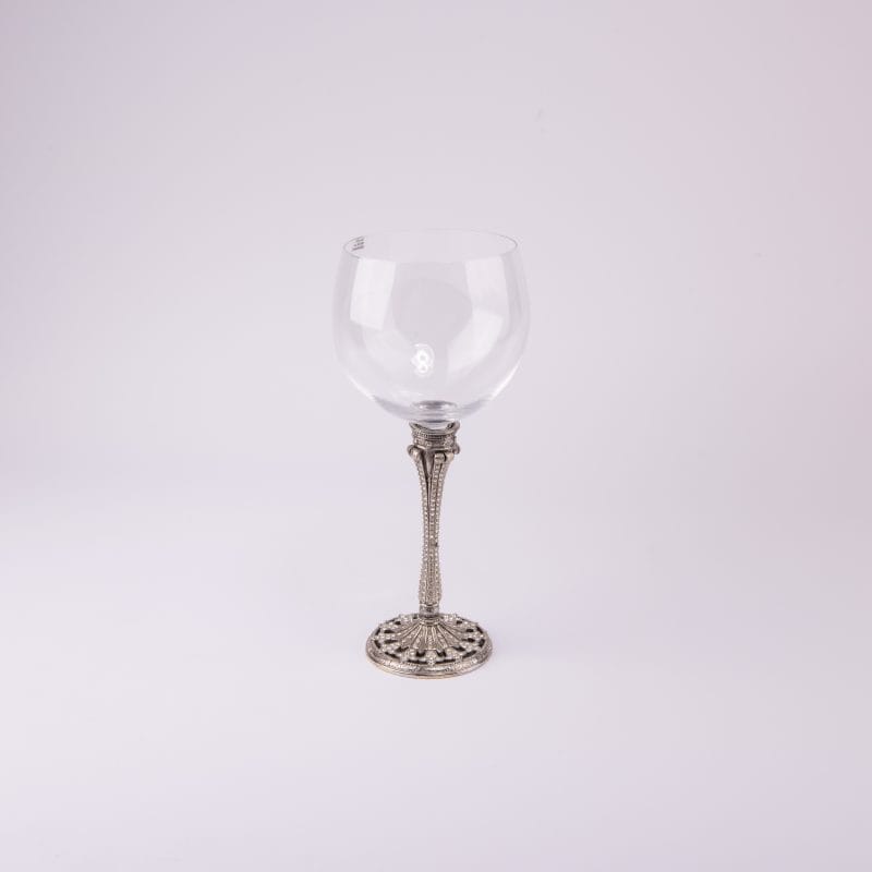 Edgar Berebi. Silver Beverage Glass Studded with Swarovski