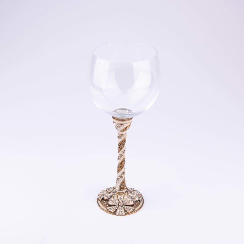 Edgar Berebi. Bronze Beverage Glass Studded with Swarovski