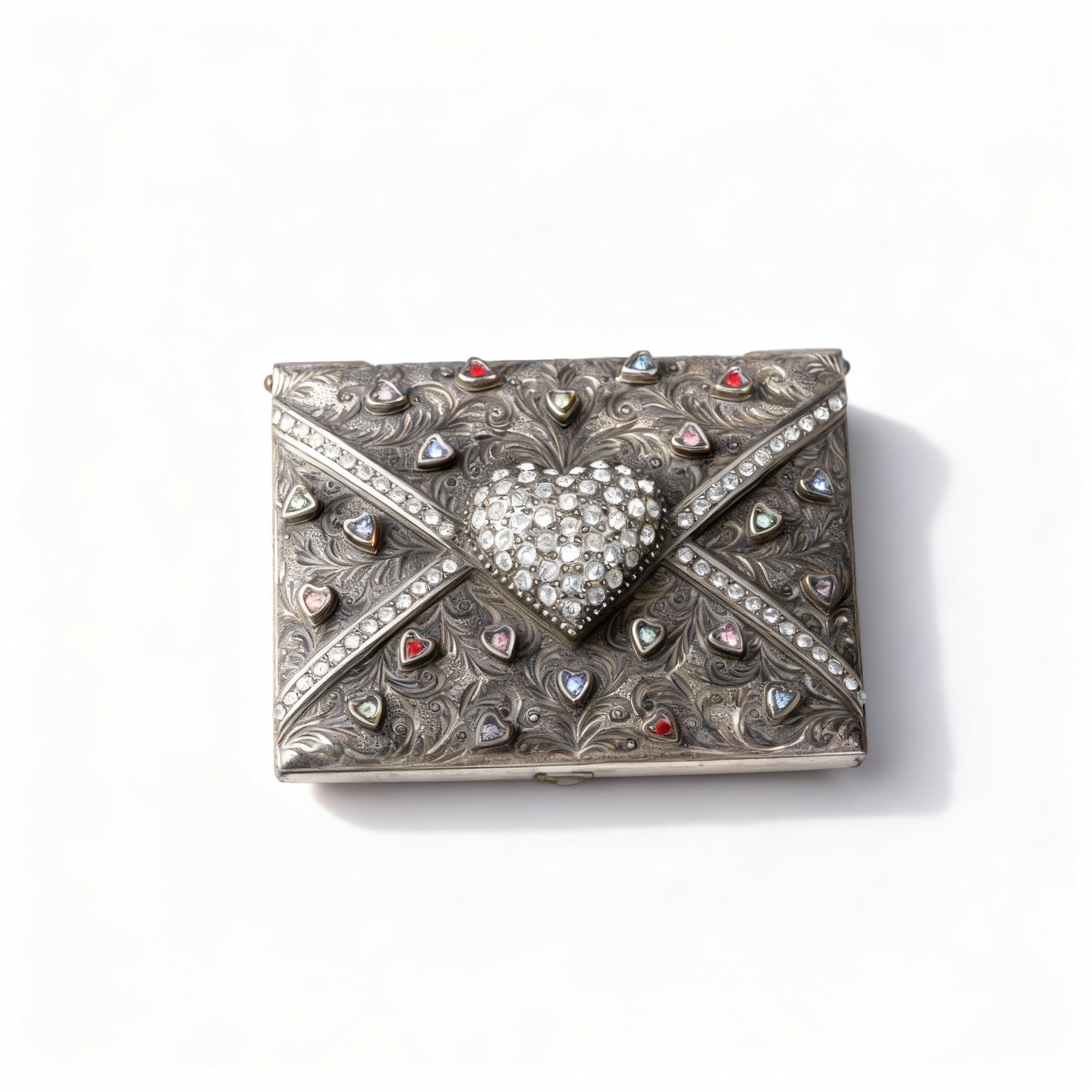 Edgar Berebi. Envelope Shaped Souvenir Box with Swarovski