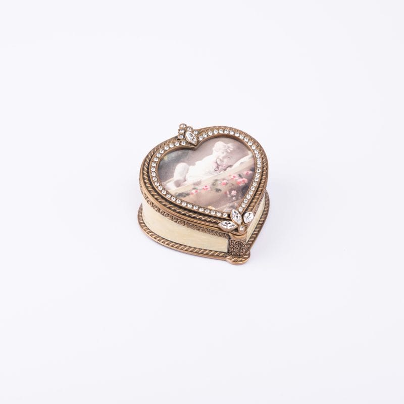 Edgar Berebi. Serenade Heart Frame Box Studded with Swarovski