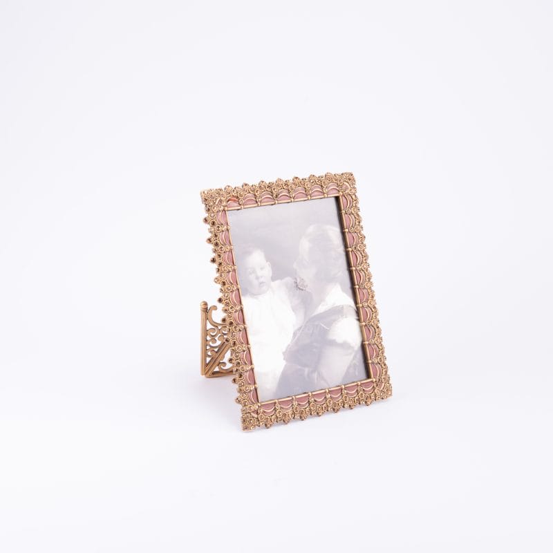Edgar Berebi. Pink Picture Frame Studded with Swarovski