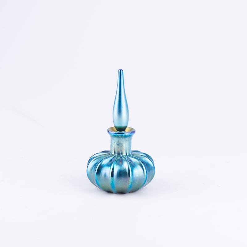 Lundberg Studios. Blue Glass Perfume Bottle. 75 ML