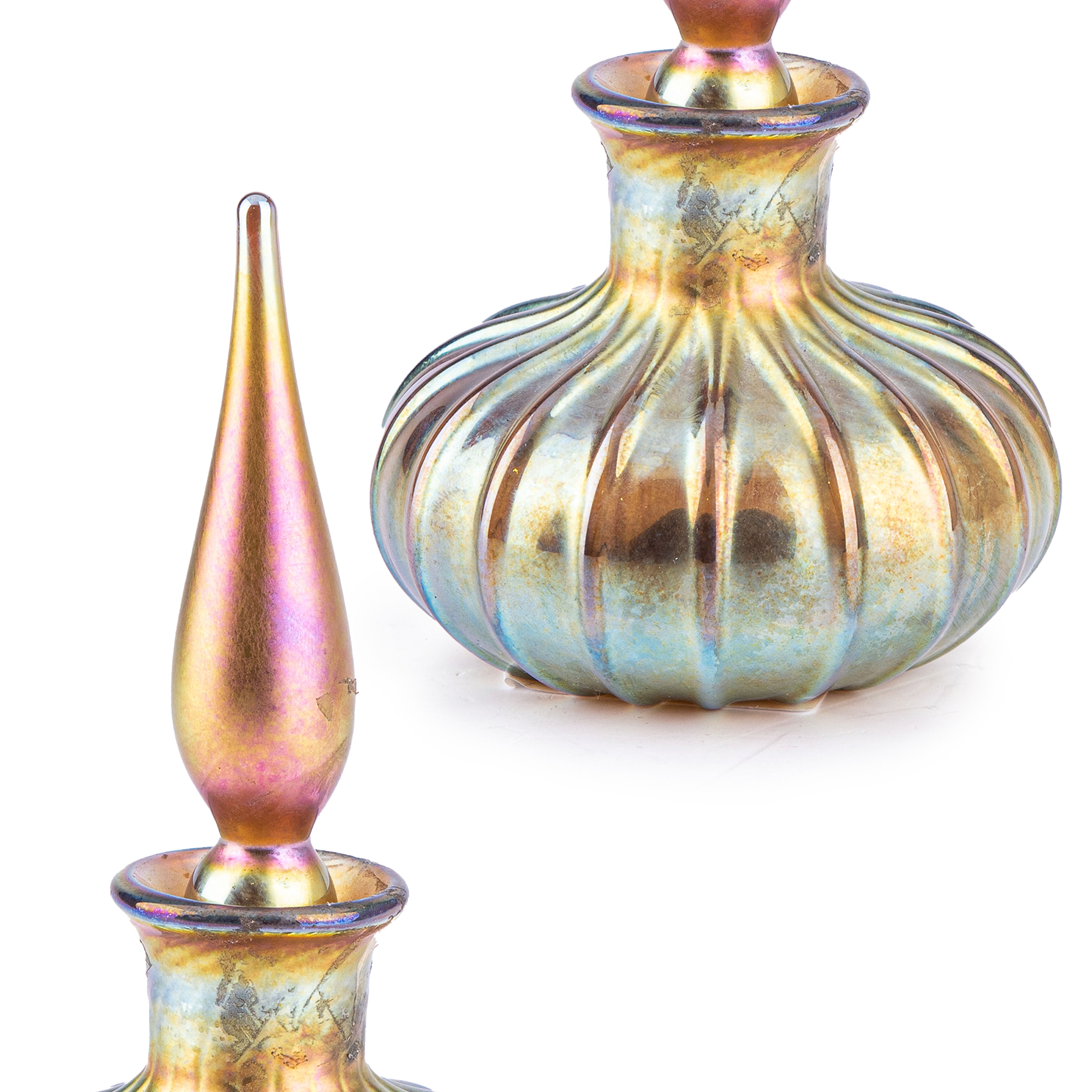 Lundberg Studios. Gold Glass Perfume Bottle. 65 ML