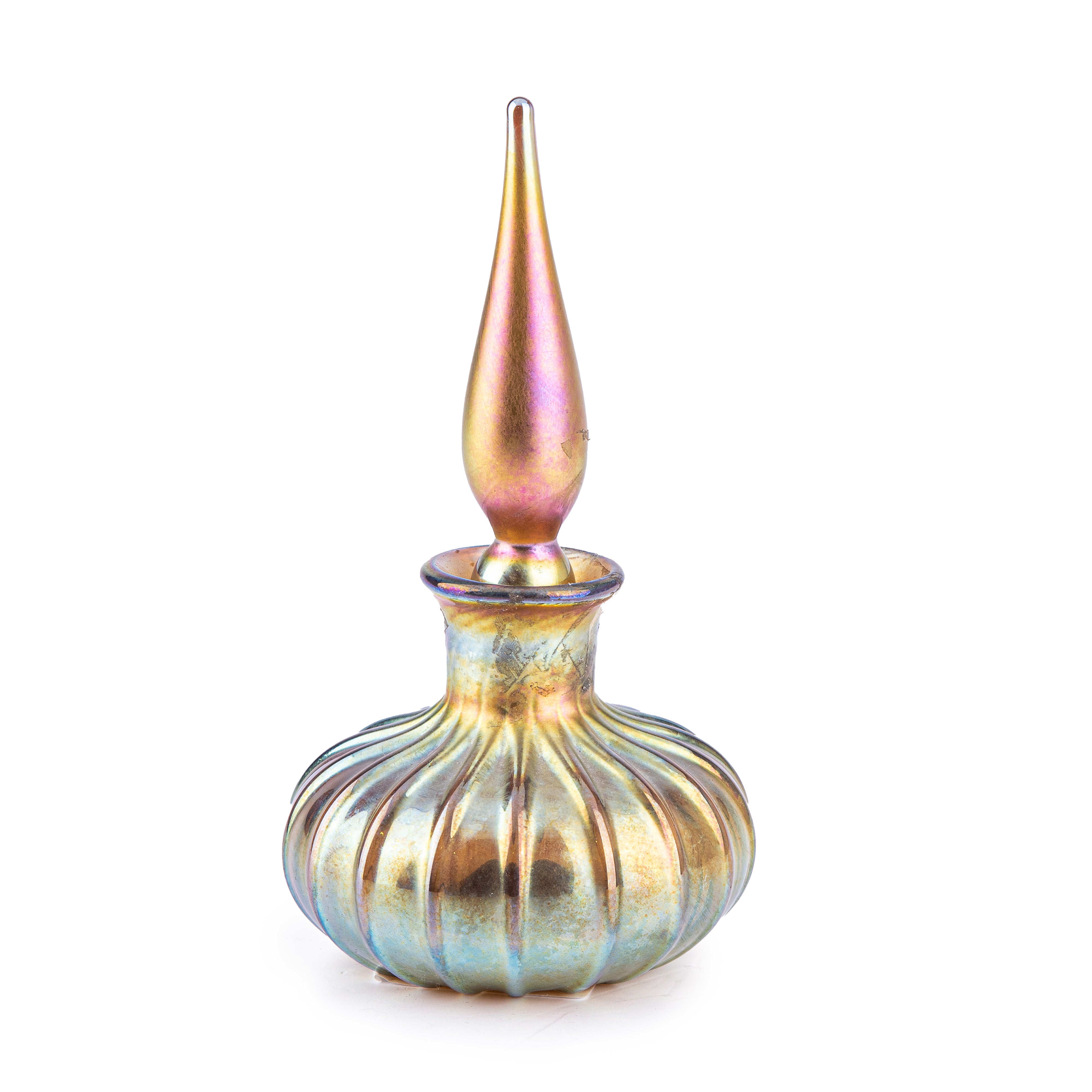 Lundberg Studios. Gold Glass Perfume Bottle. 65 ML