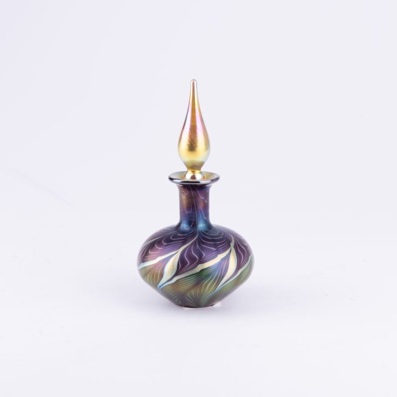 Lundberg Studios. Purple Glass Perfume Bottle. 100 ML