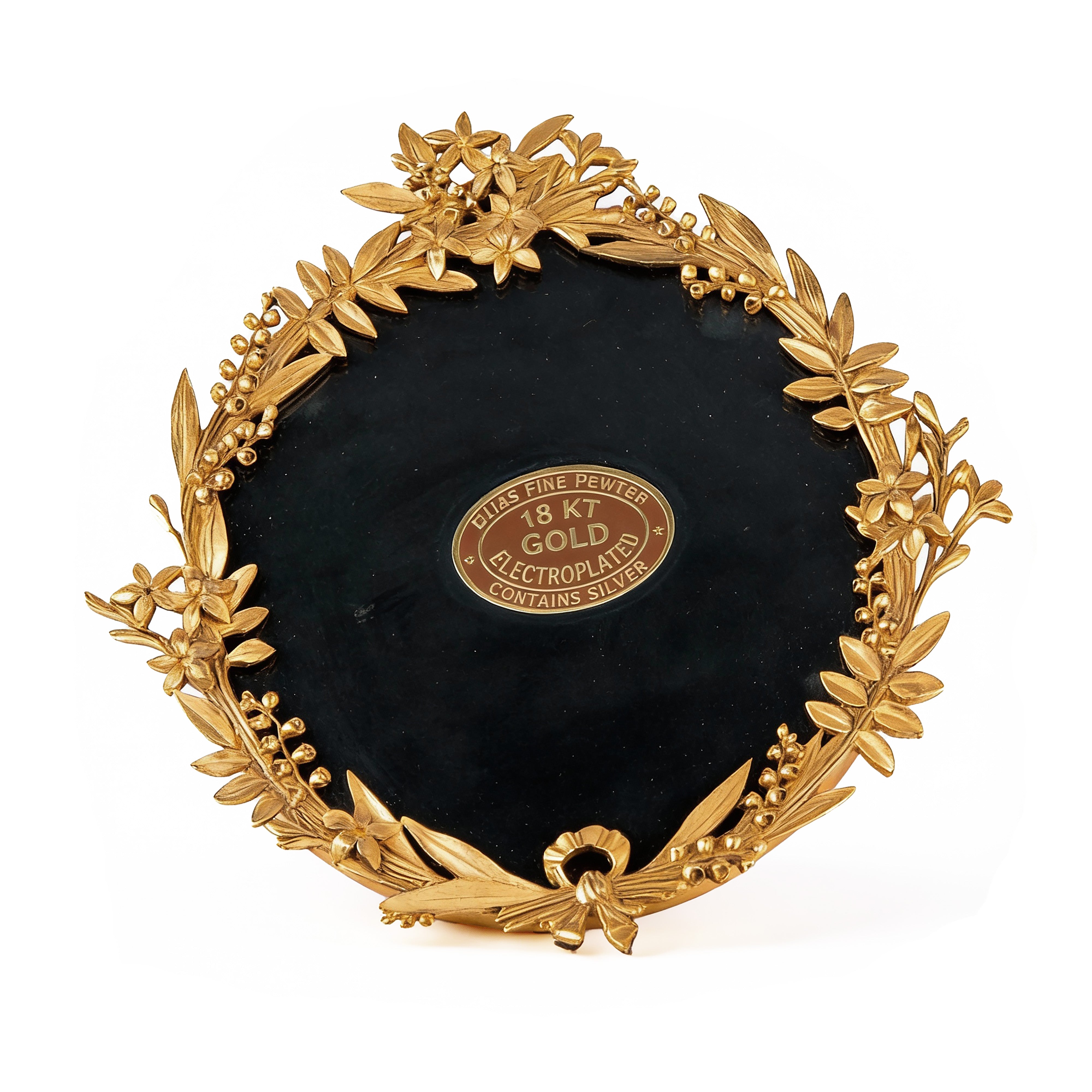 Elias Artmetal. Gilded Wall Frame in Lily Design. Small Size