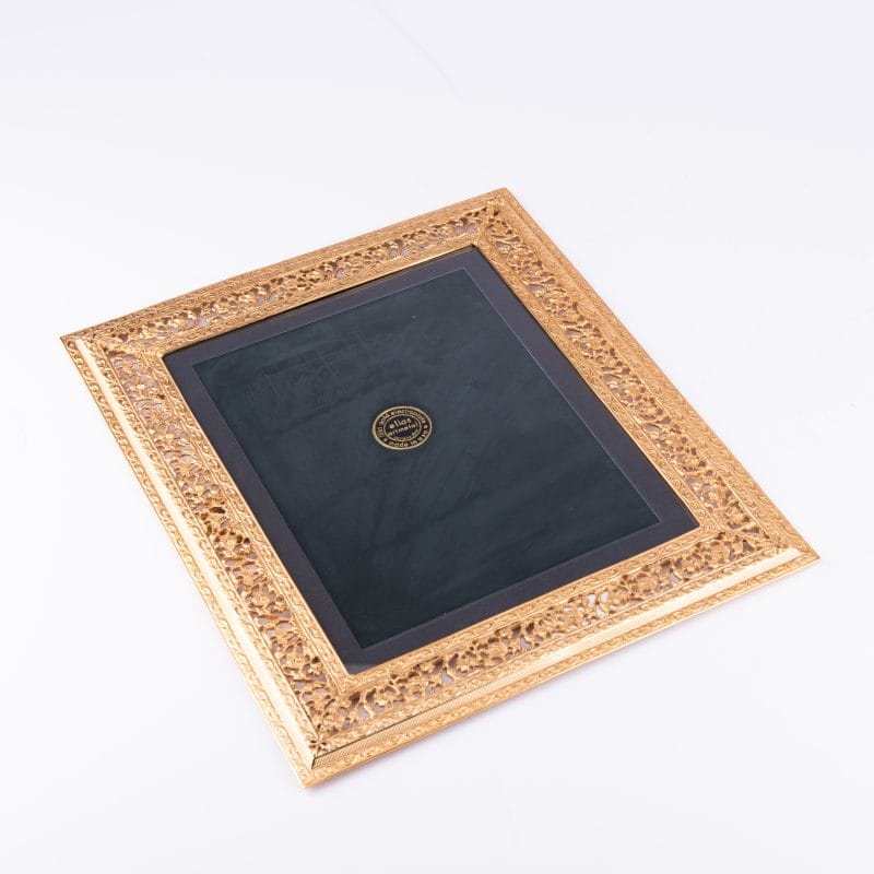Elias Artmetal. Gilded Square Floral Picture Frame. Large Size