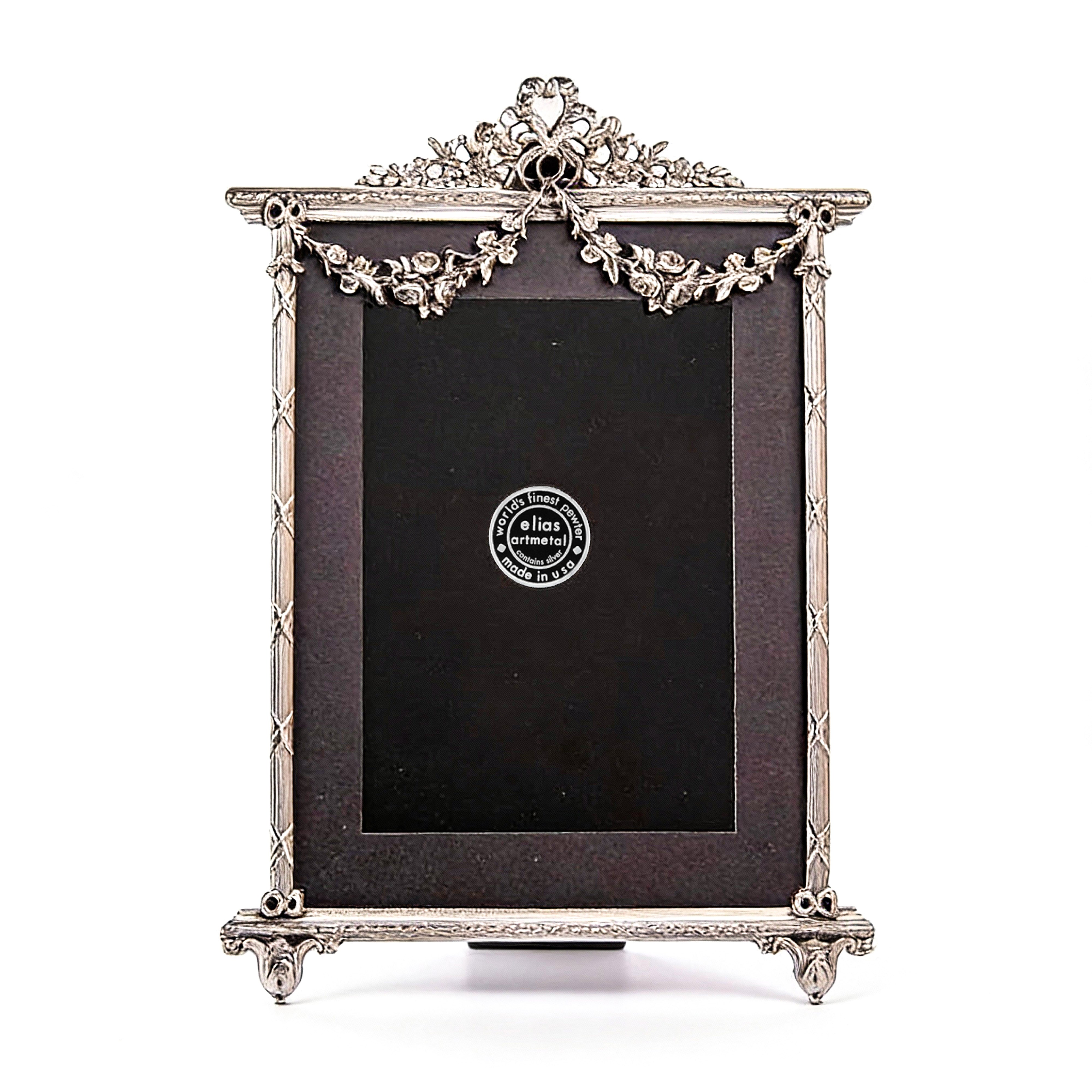 Elias Artmetal. Floral Swag Picture Frame. Large Size