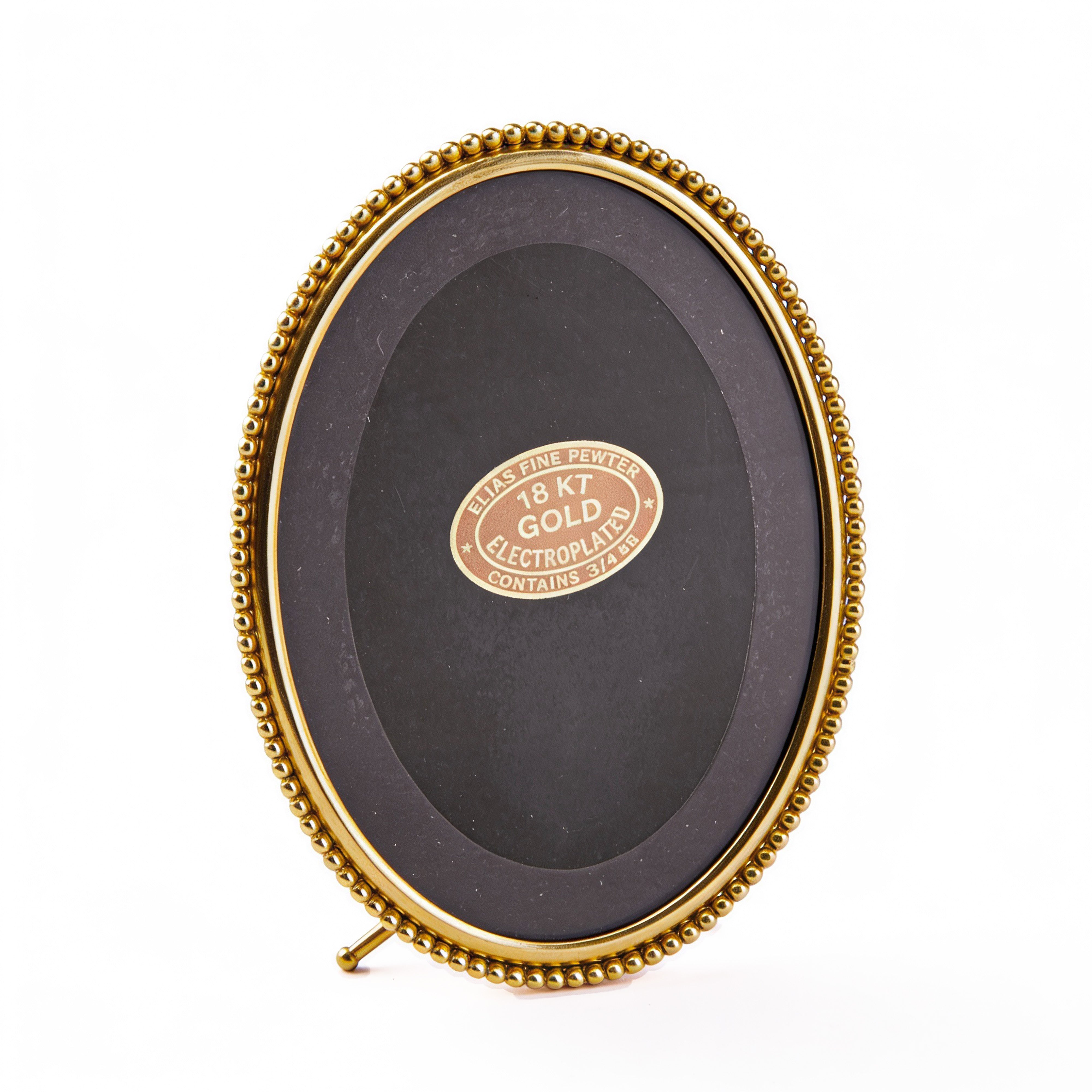 Elias Artmetal. Gilded Oval Picture Frame. Small Size