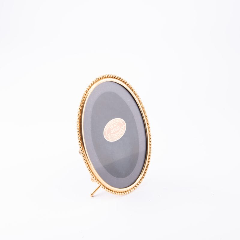 Elias Artmetal. Gilded Oval Picture Frame. Small Size