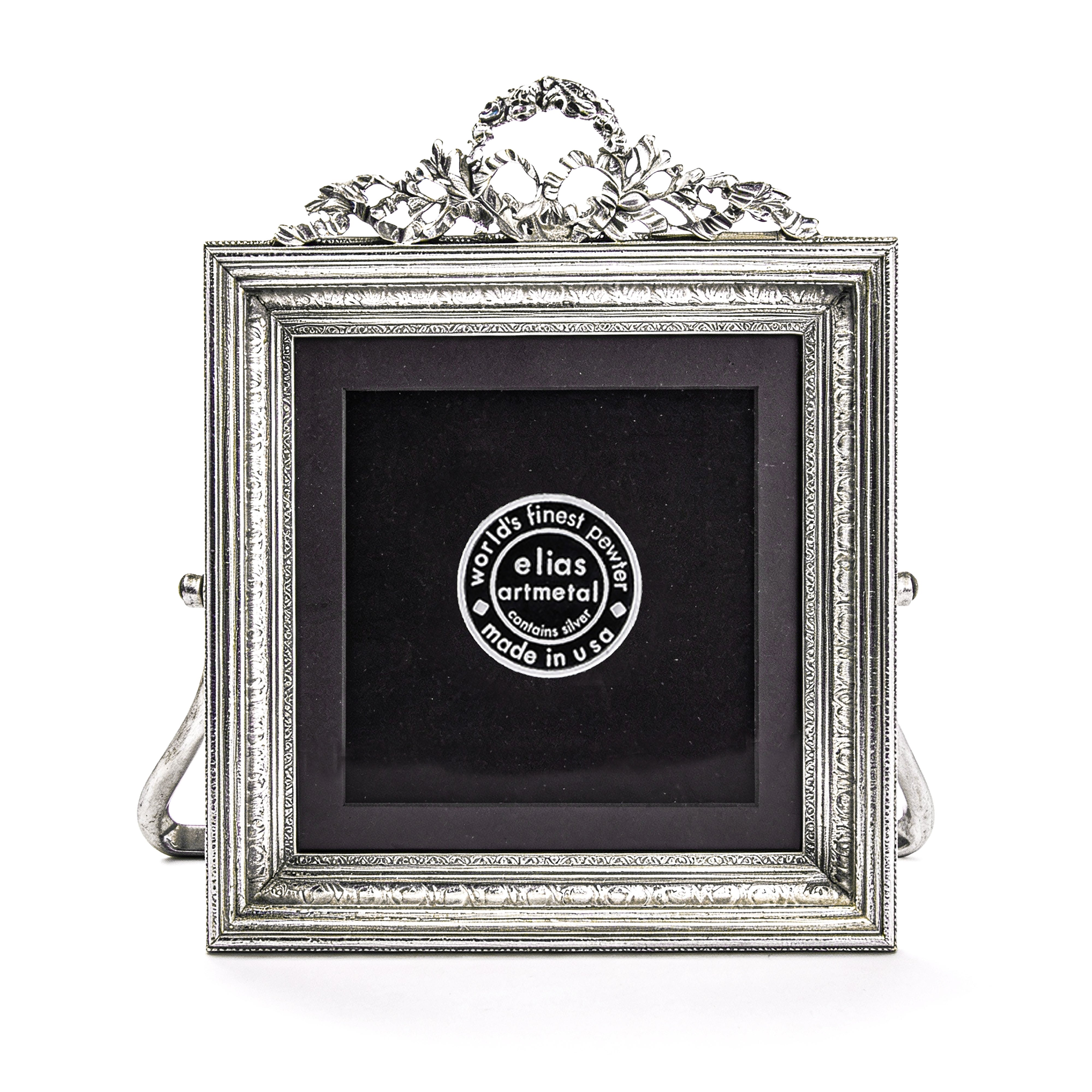 Elias Artmetal. Silver Square Picture Frame. Medium Size