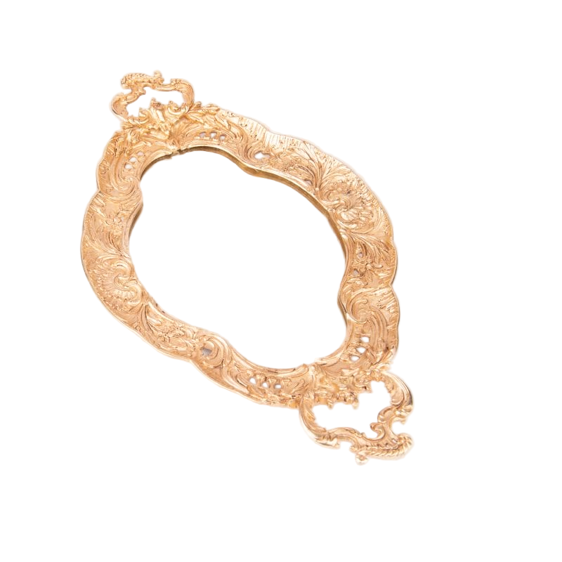 Elias Artmetal. Gold French Empire Decorative Tray. Large Size