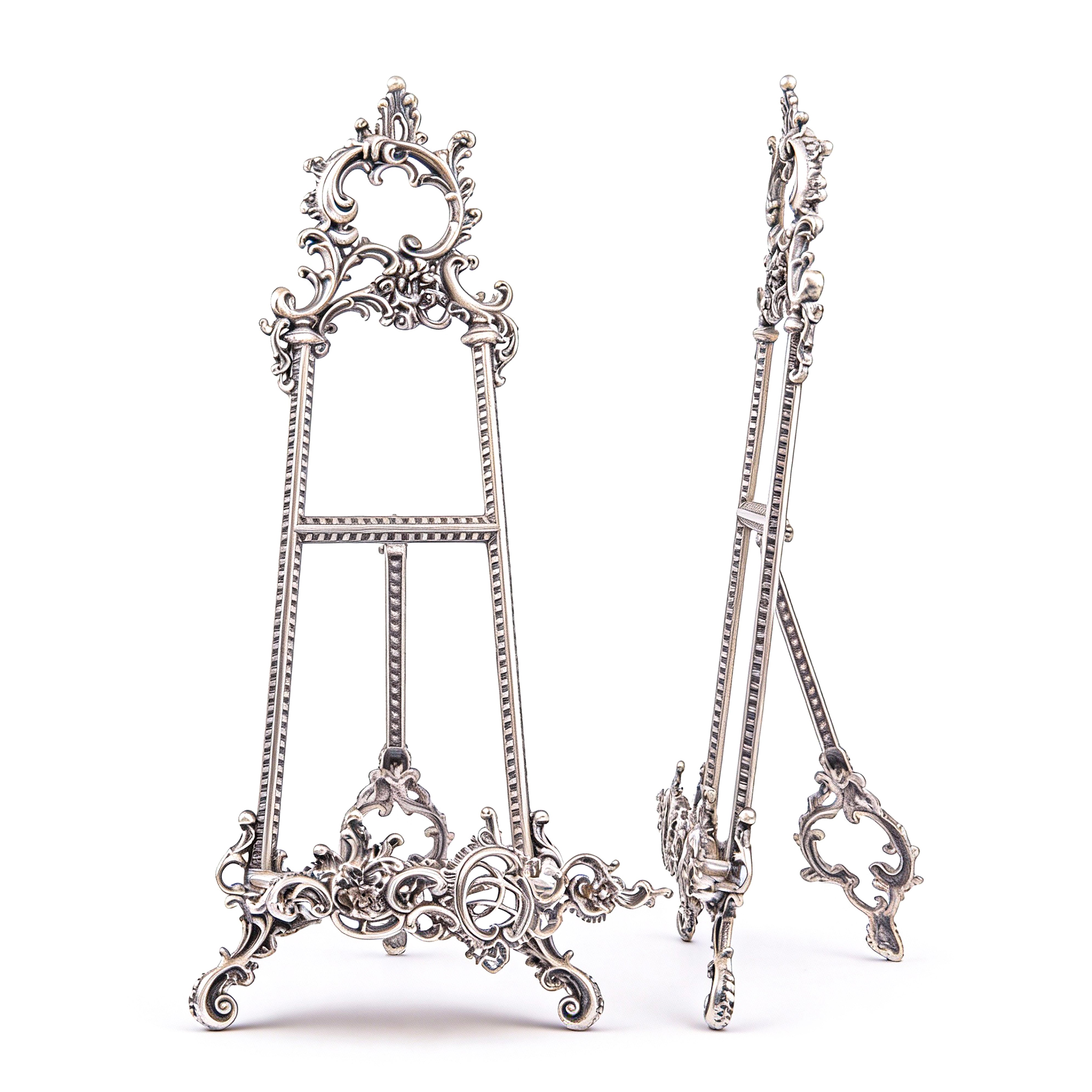 Vroubel. Antique Silver Easel. Large Size