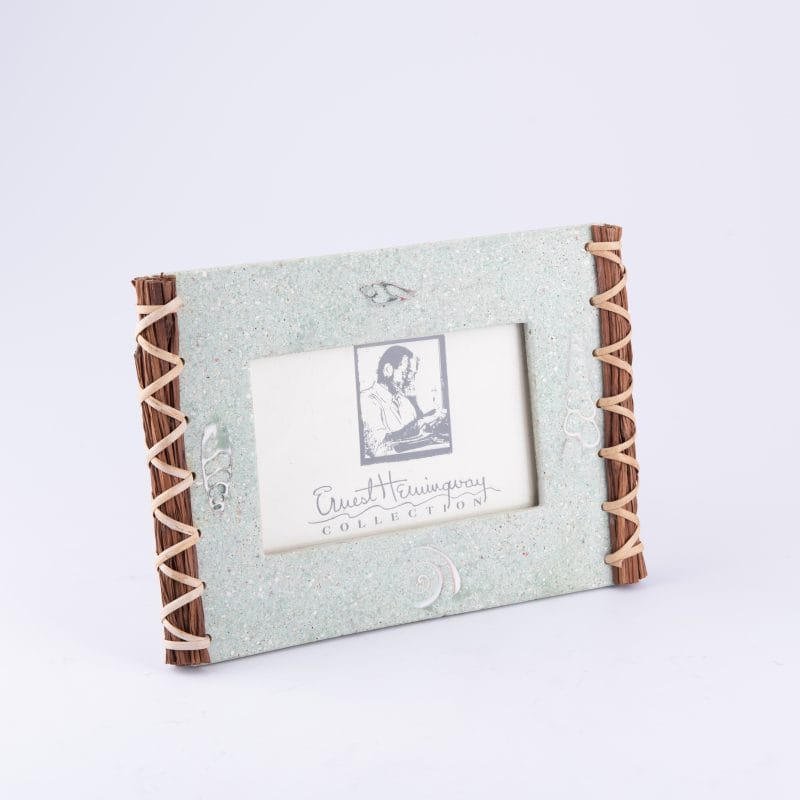 Jurgensen's. Blue Stone & Wood Picture Frame. Medium Size