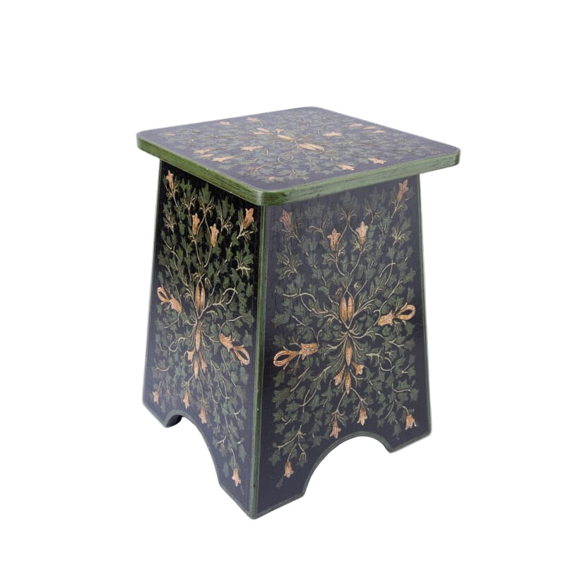 Robert m. Weiss Presents. Green Hand painted Table. Large Size