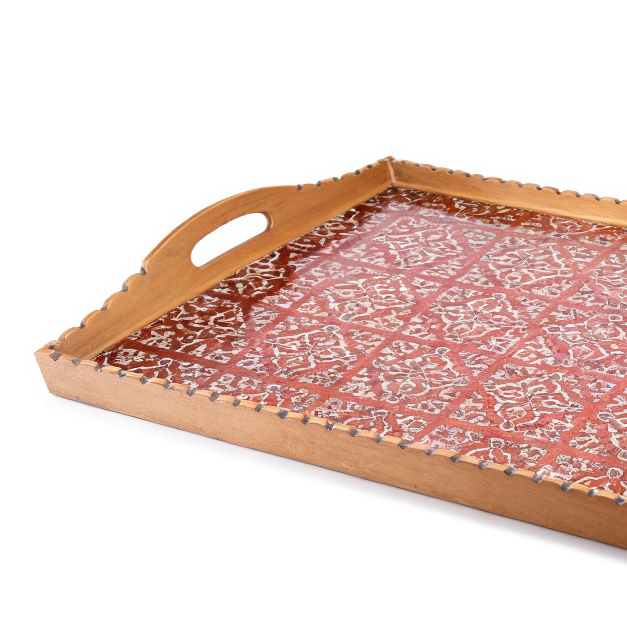 Robert M. Weiss Presents. Serving Tray with Geometric Pattern