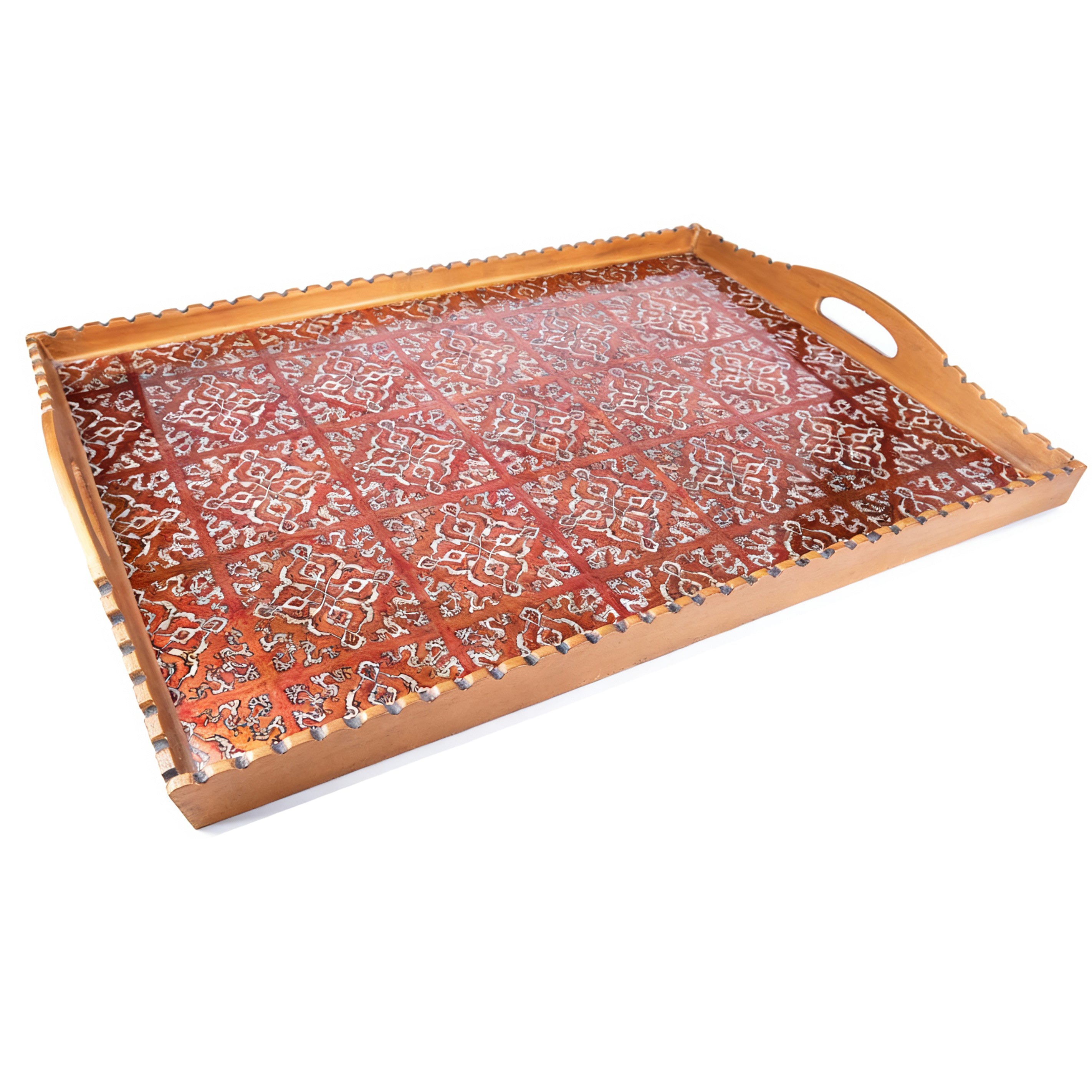 Robert M. Weiss Presents. Serving Tray with Geometric Pattern