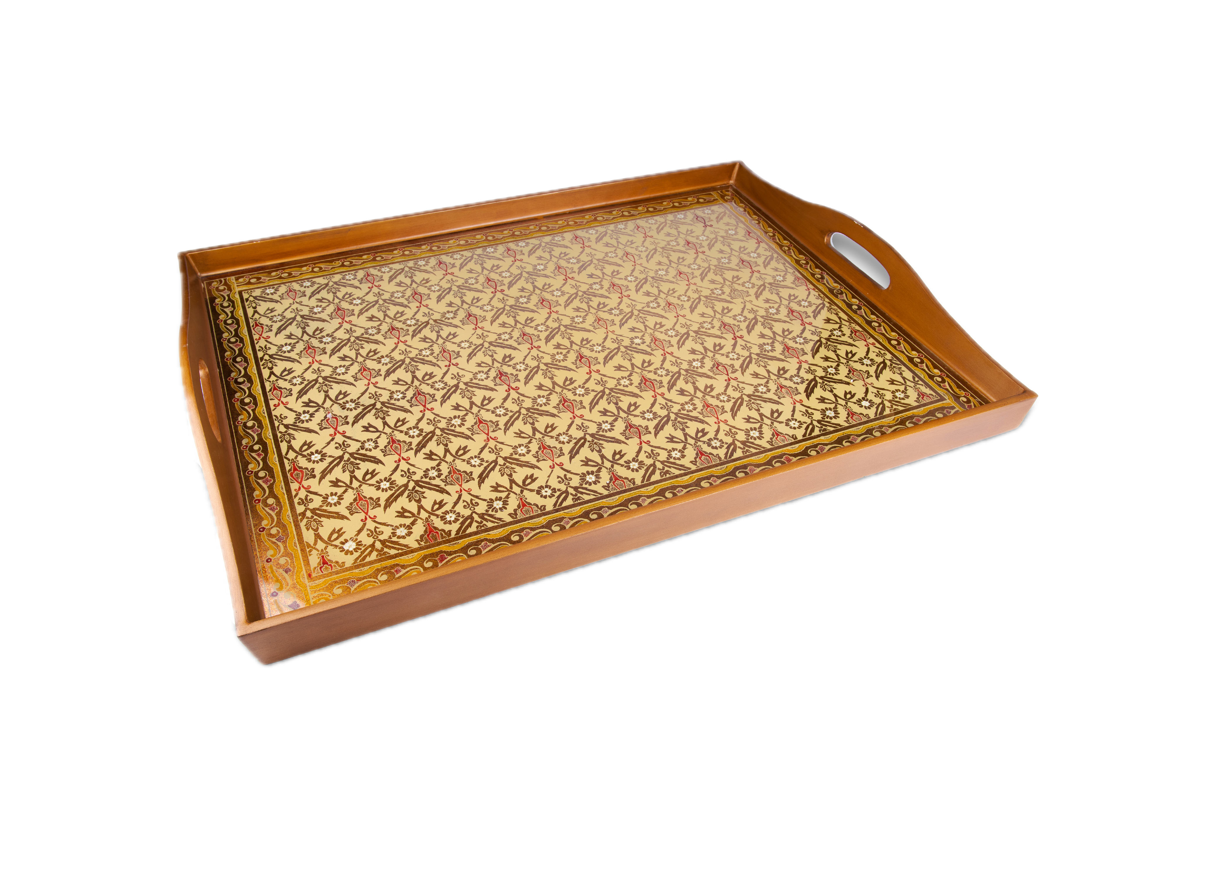 Robert M. Weiss Presents. Serving Tray with Botanical Design