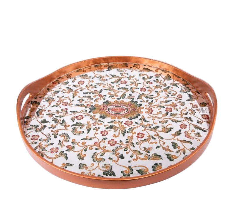 Robert M. Weiss Presents. Sevilla Gold Round Tray