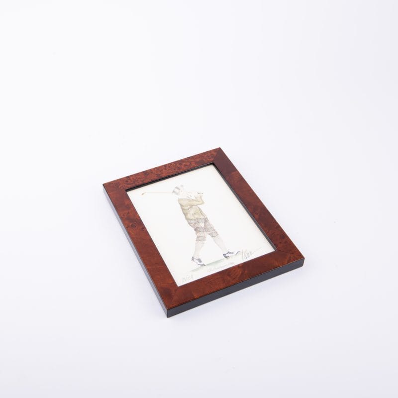 Spicher And Co. Vintage Golfer Wall Art in Green Colour