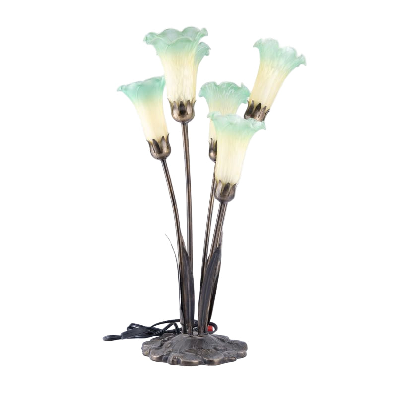 Standard Speciality. Tiffany Style Green Tulip Table Lamp. Large Size