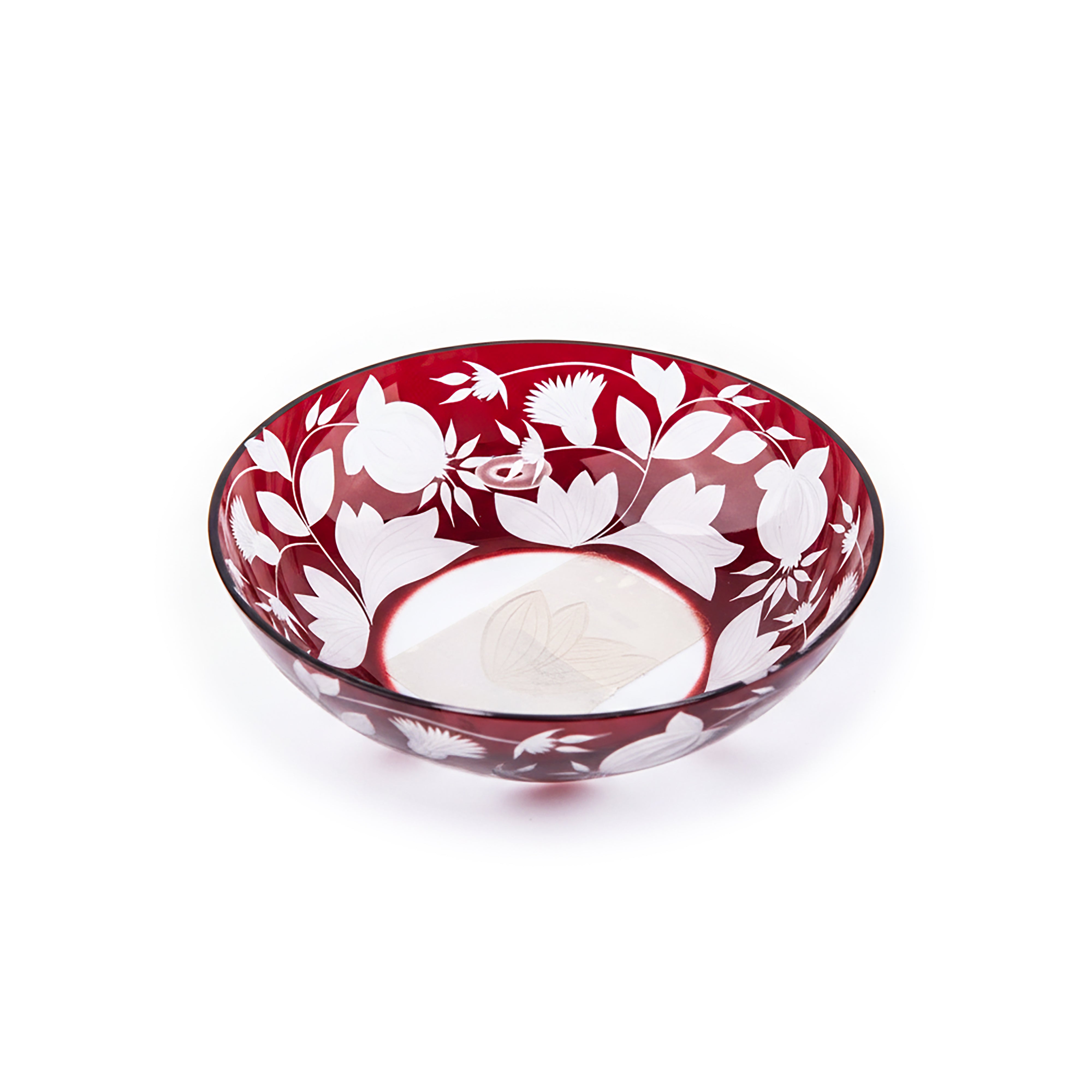 Artel. Red Crystal Decorative Plate
