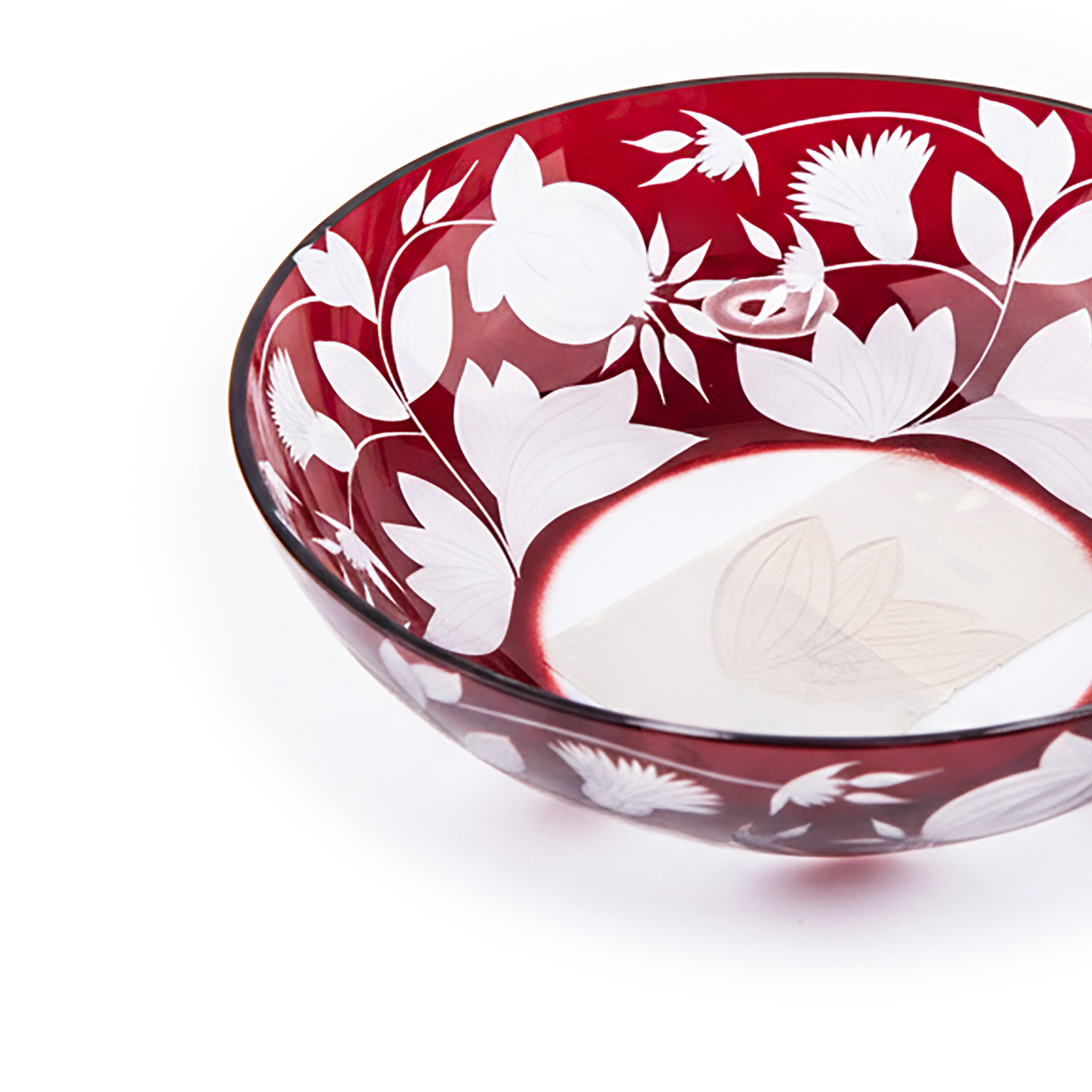 Artel. Red Crystal Decorative Plate