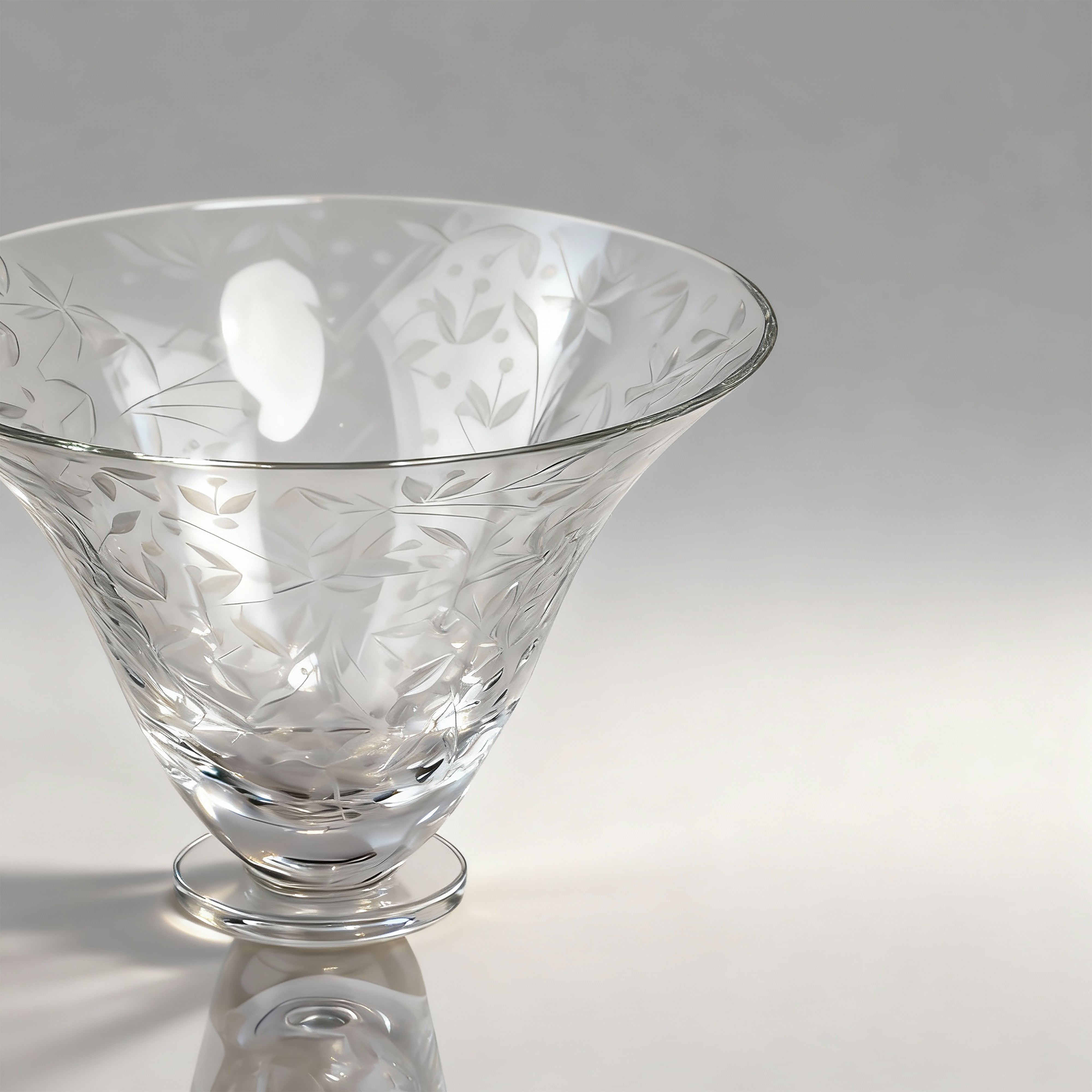Artel. Crystal Stemmed Dessert Bowl