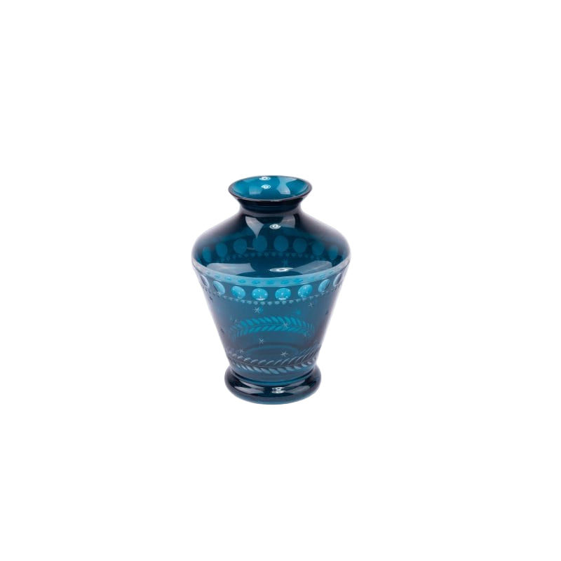 Artel. Blue Crystal Vase.