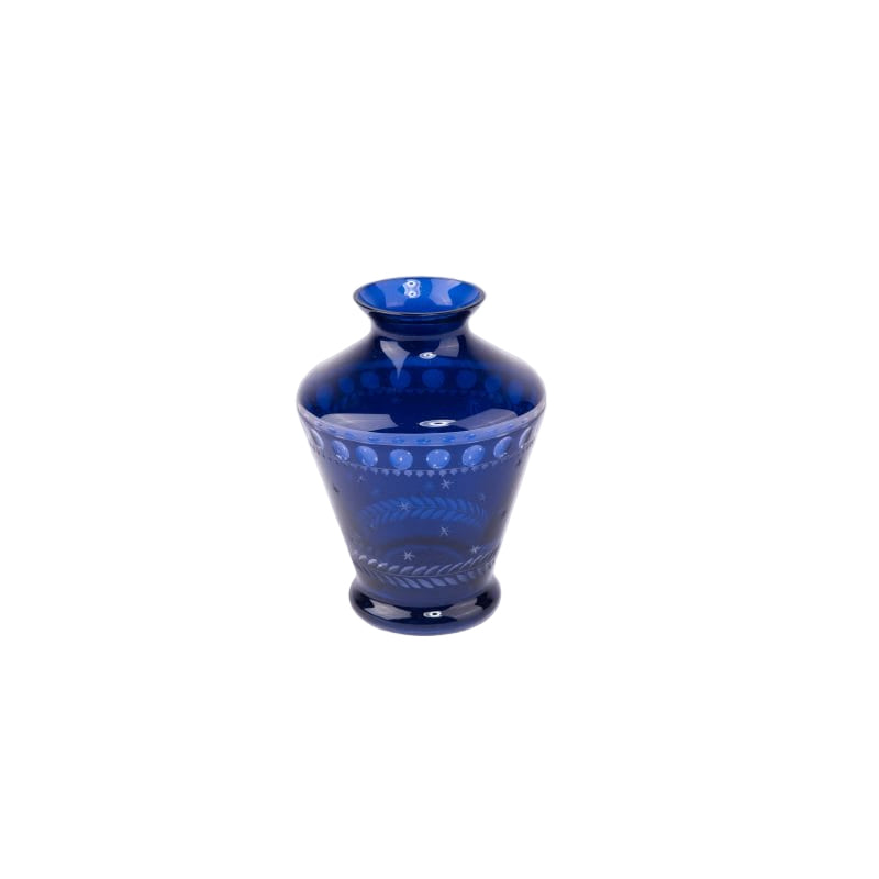 Artel. Dark Blue Crystal Vase.