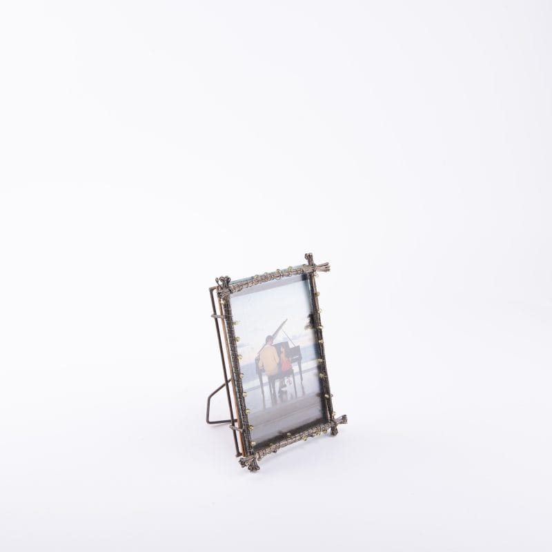 Emdé. Grey Stainless Steel Picture Frame. Medium Size