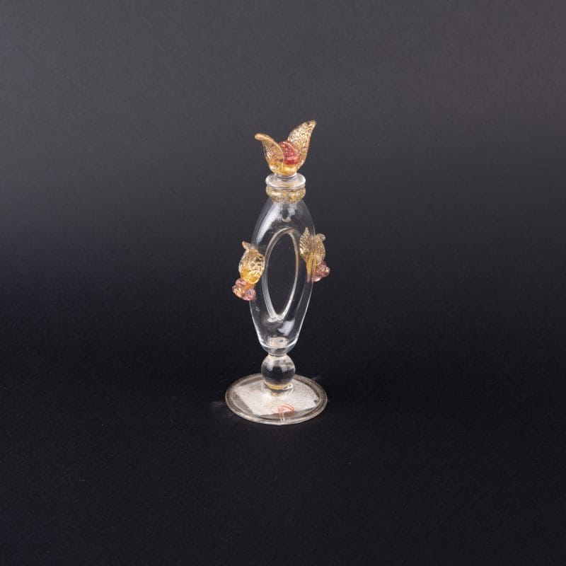 Seguso Gianni. Refillable Perfume Bottle with Orange Leaves. 8 ML