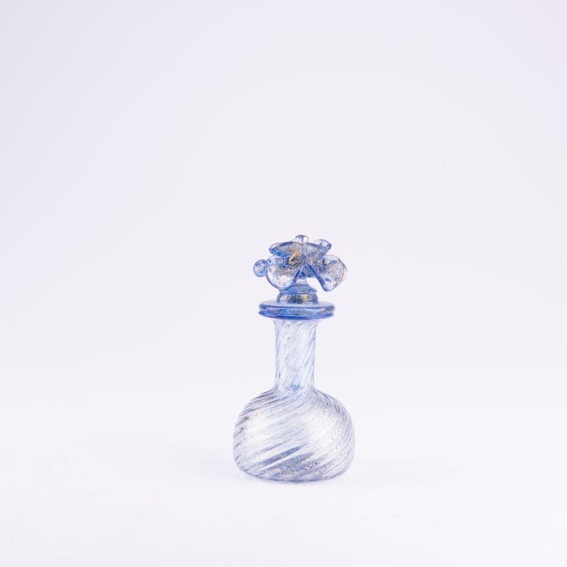 Seguso Gianni. Blue Glass Perfume Bottle. 90 ML