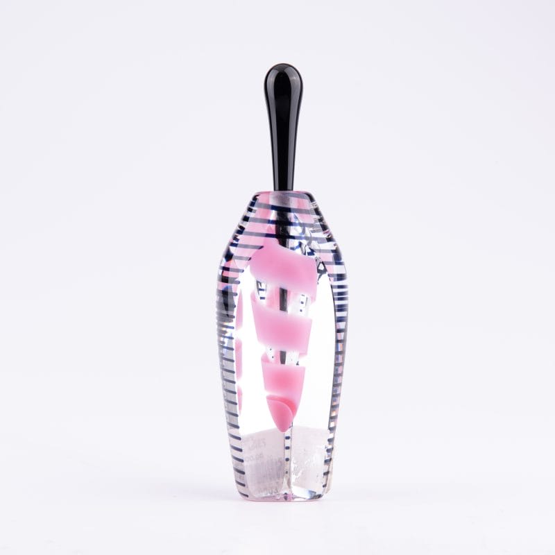 Fire Island. Faceted Stripe Glass Perfume Bottle. 20 ML