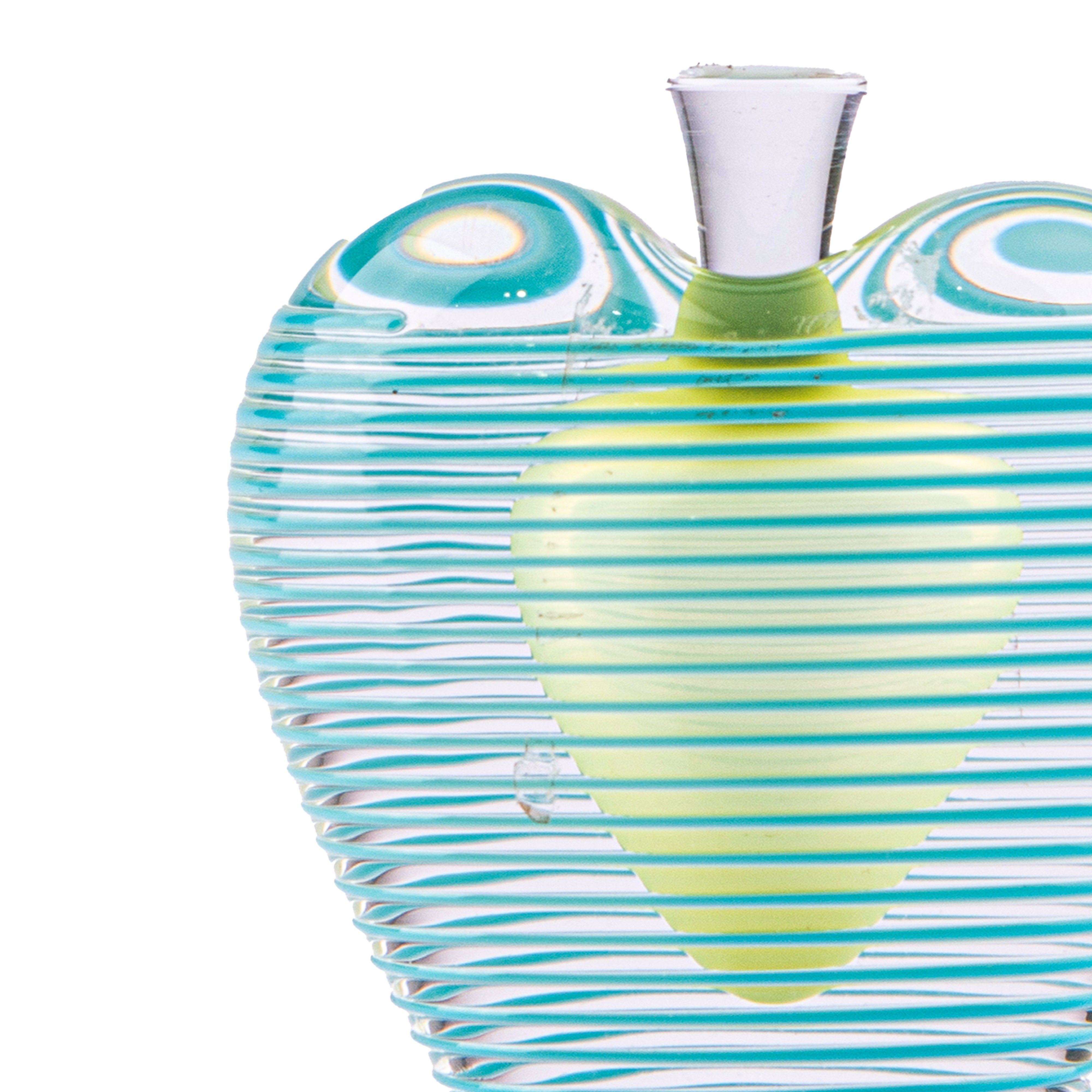 Zellique Inc. Heart-Shaped, Refillable Blue Perfume Bottle. 20 ML