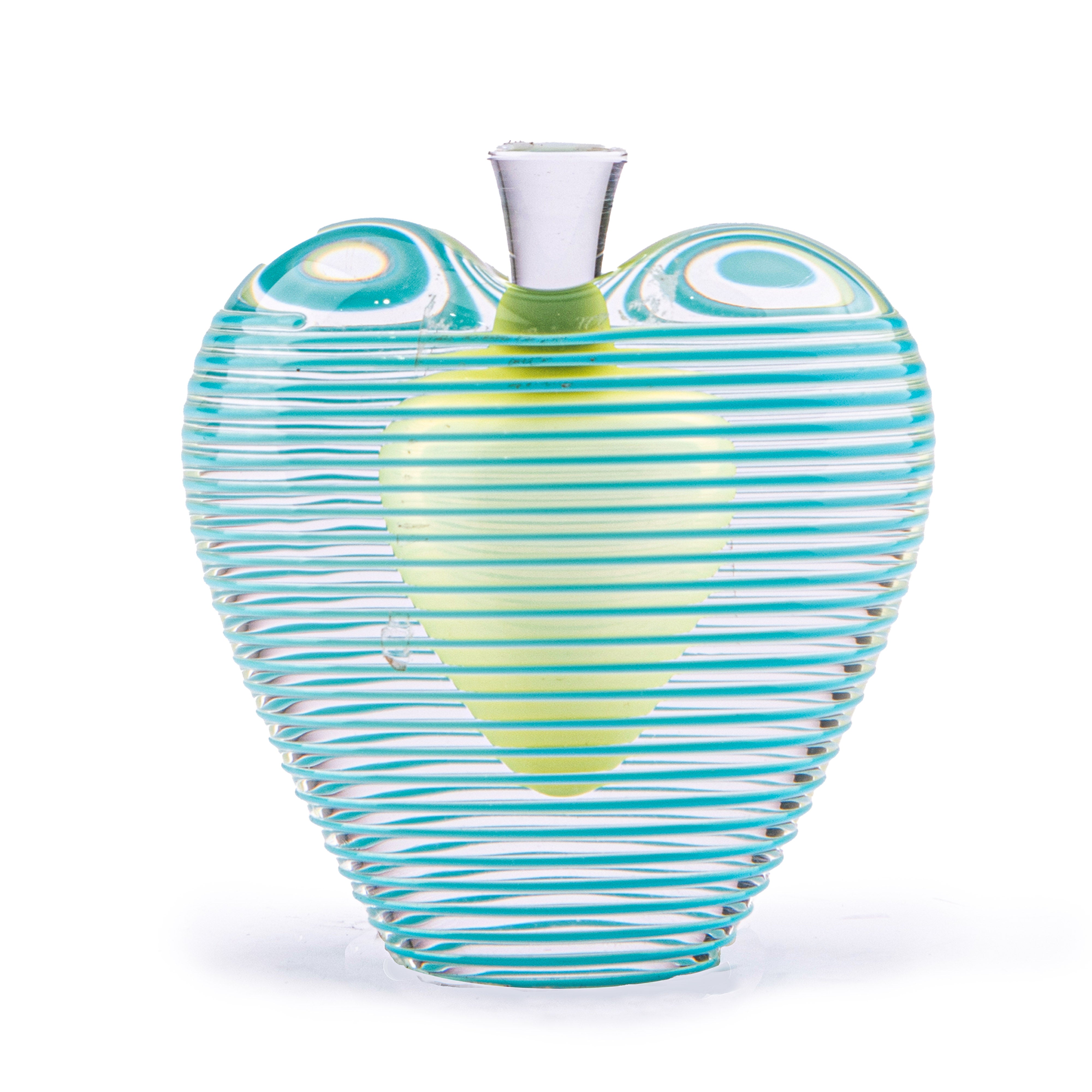 Zellique Inc. Heart-Shaped, Refillable Blue Perfume Bottle. 20 ML