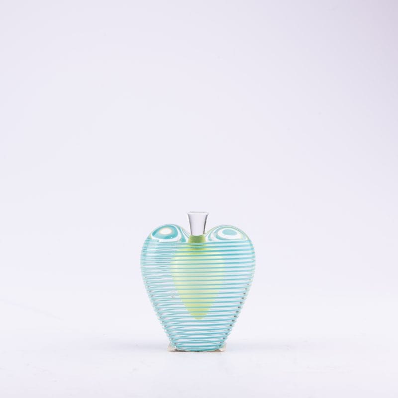 Zellique Inc. Heart-Shaped, Refillable Blue Perfume Bottle. 20 ML