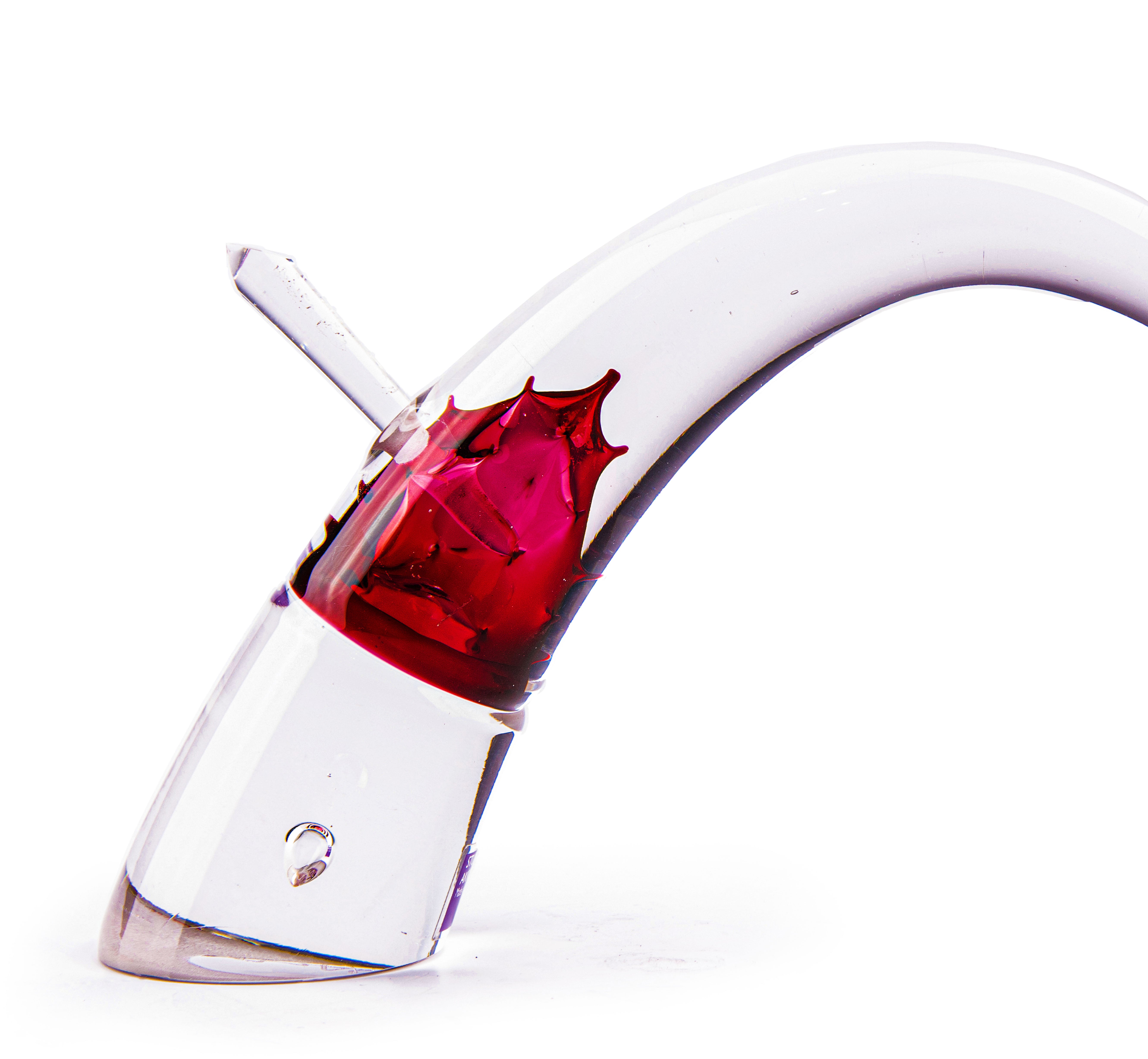 Stuart Akroyd Glass. Grace Bow Perfume Bottle. 5 ML