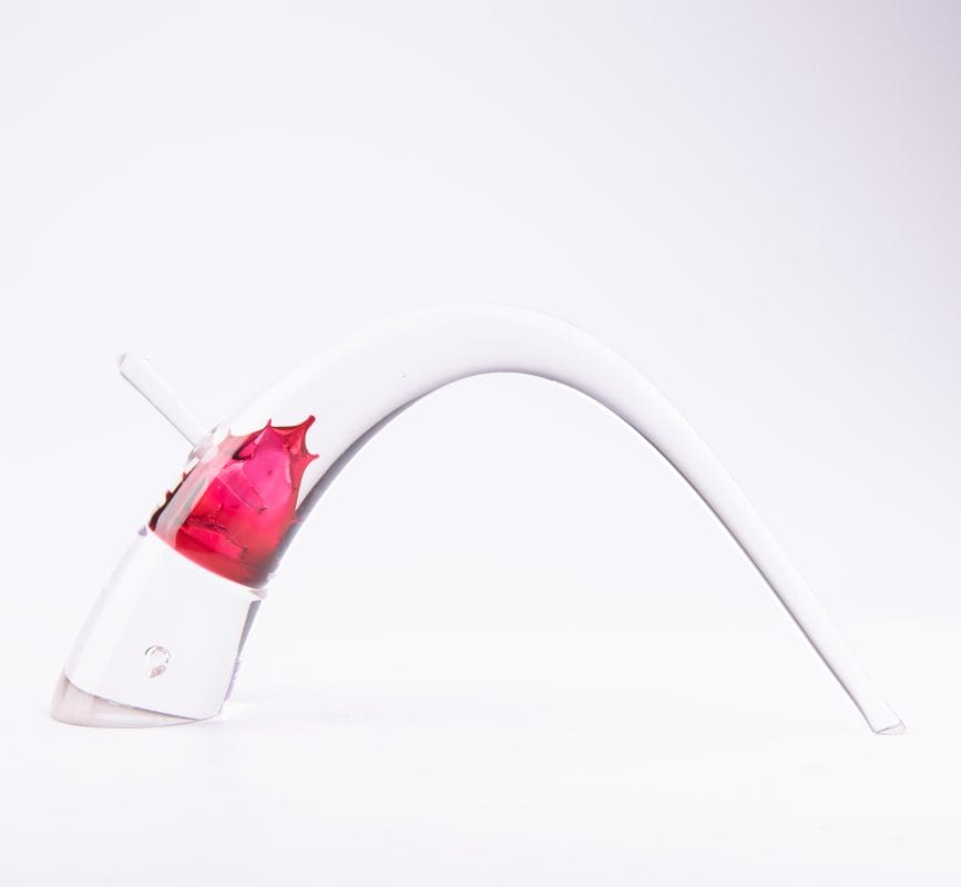 Stuart Akroyd Glass. Grace Bow Perfume Bottle. 5 ML