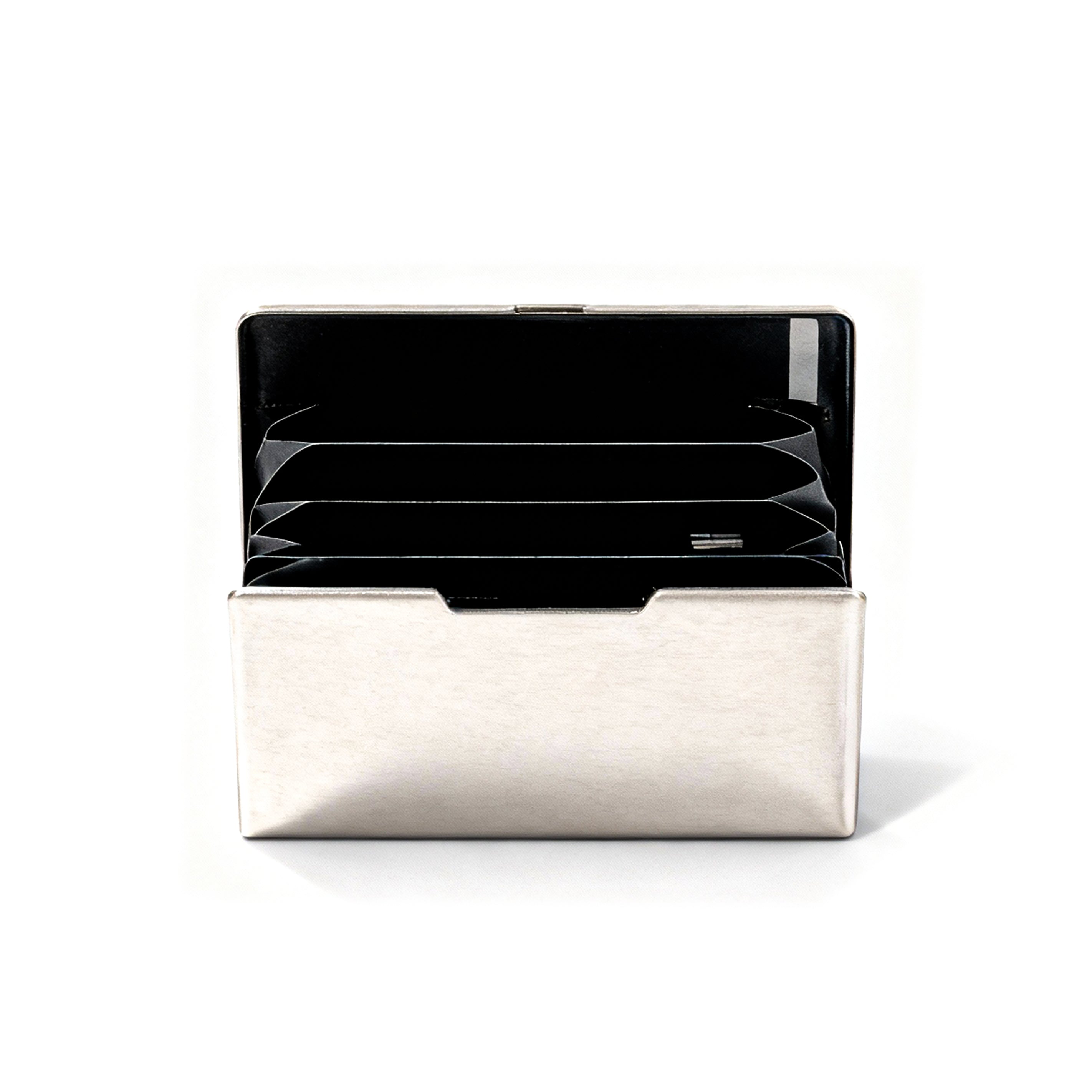 Natasha Farina Paris. Black Card Holder with Cameo Design. Small Size