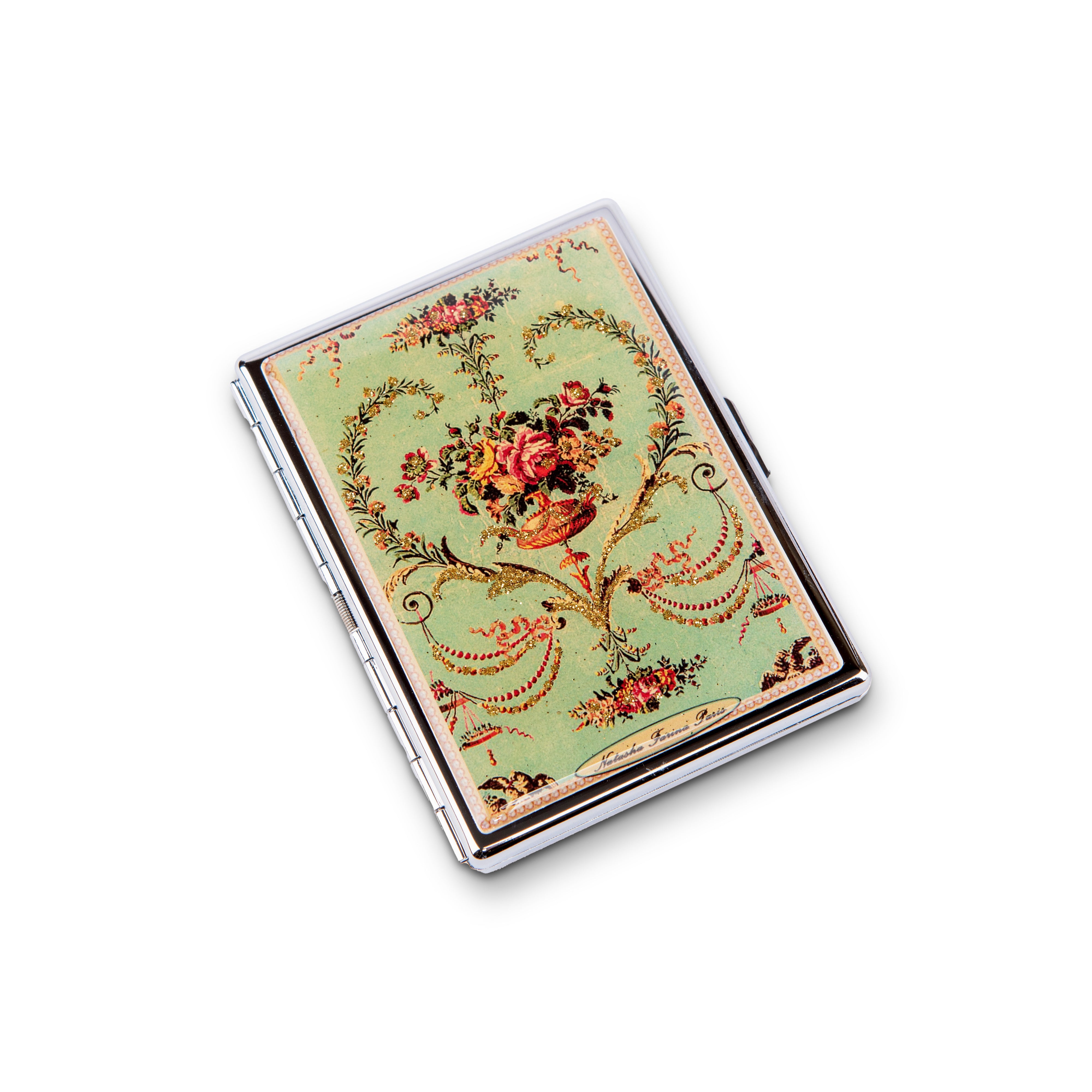 Natasha Farina Paris. Cigarette Case in Floral Design